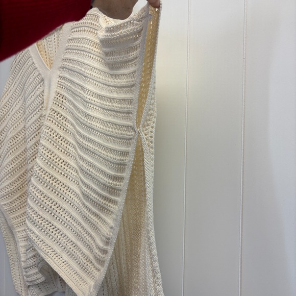 Gap Womens Boho Chic Chunky Oversized Poncho Sweater Size XXS Festival Neutral - Picture 6 of 7